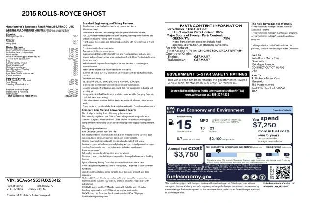 2015 Rolls-Royce Ghost 1st Gen - Image 7 of 31