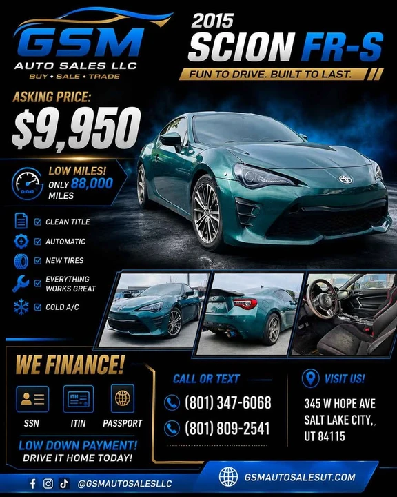 2015 Scion FR-S - Image 7 of 7
