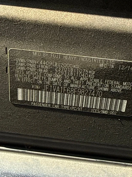 2015 Subaru Impreza WRX 4th Gen - Image 12 of 28