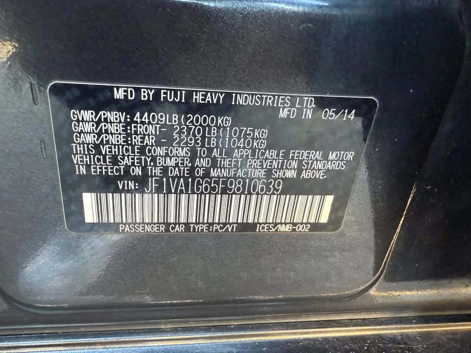 2015 Subaru Impreza 4th Gen - Image 14 of 14