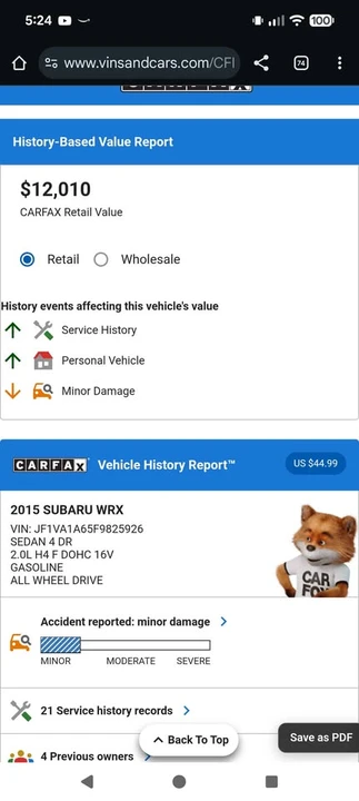 2015 Subaru Impreza WRX 3rd Gen - Image 11 of 13