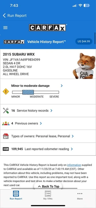 2015 Subaru Impreza WRX 4th Gen - Image 19 of 20