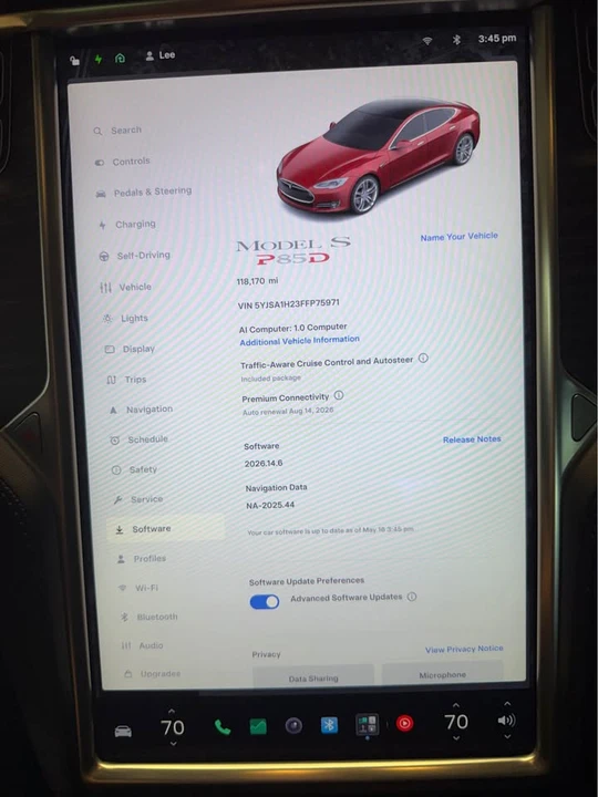 2015 Tesla Model S - Image 12 of 14