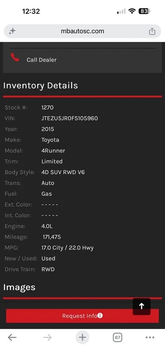 2015 Toyota 4Runner 5th Gen - Image 16 of 16