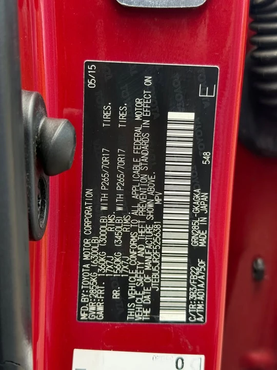 2015 Toyota 4Runner 5th Gen - Image 4 of 16