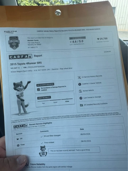 2015 Toyota 4Runner 5th Gen - Image 7 of 14