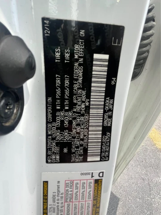 2015 Toyota 4Runner 5th Gen - Image 11 of 11