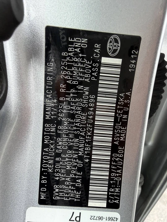 2015 Toyota Camry 7th Gen - Image 14 of 21