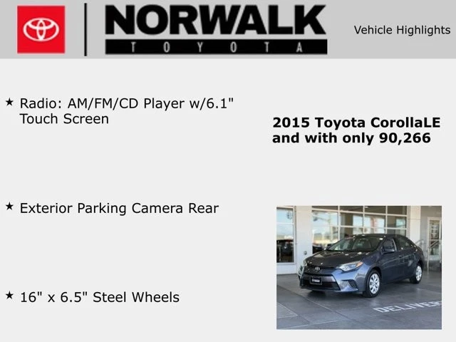 2015 Toyota Corolla 11th Gen - Image 10 of 21