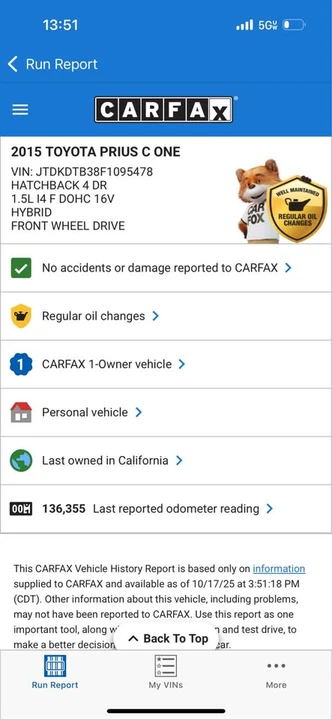 2015 Toyota Prius - Image 3 of 14