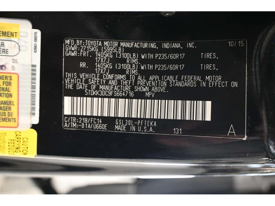 2015 Toyota Sienna 3rd Gen - Image 22 of 31