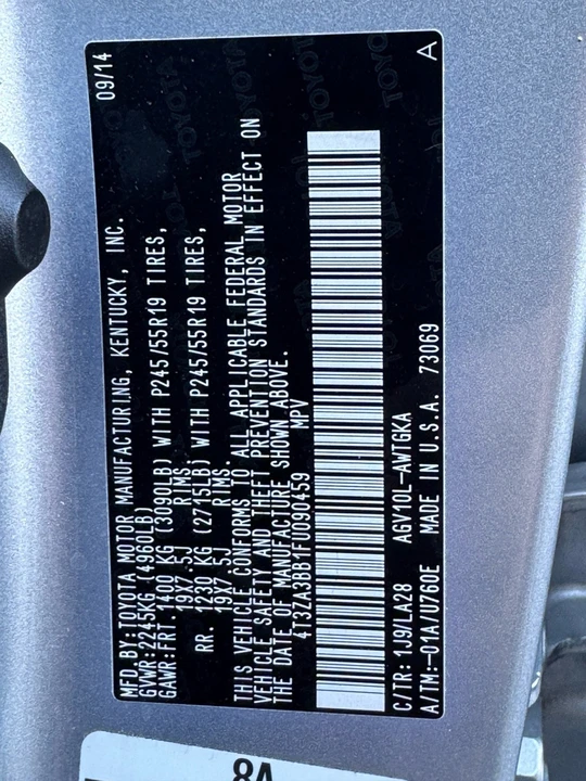 2015 Toyota Venza - Image 21 of 21