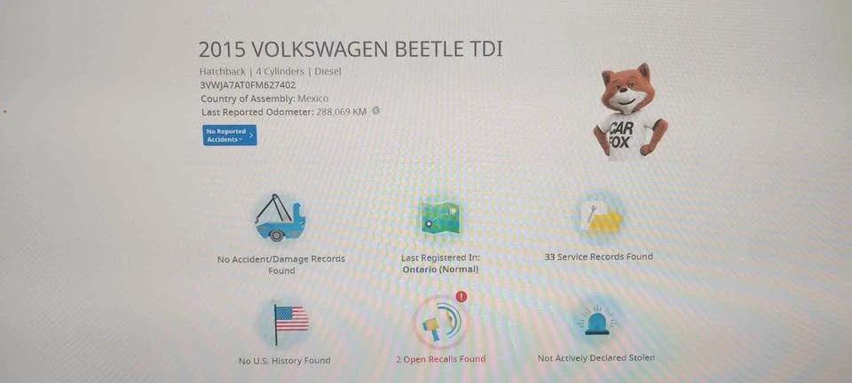 2015 Volkswagen A5 Beetle - Image 13 of 14