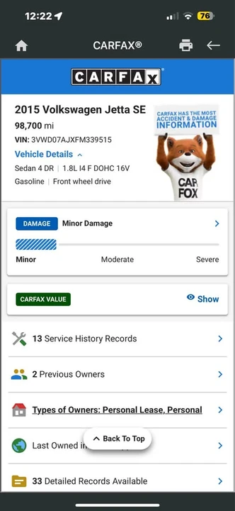 2015 Volkswagen A6 Jetta - Image 9 of 16