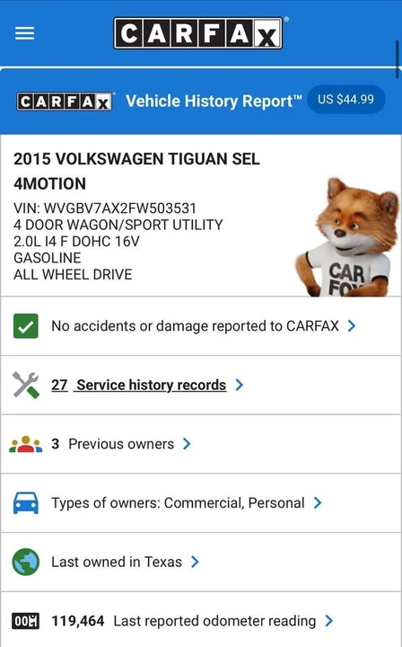 2015 Volkswagen Tiguan - Image 14 of 14