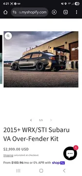 Subaru WRX STI Wide Body Kit