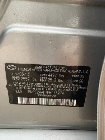 2015 Hyundai Sonata - Image 9 of 11