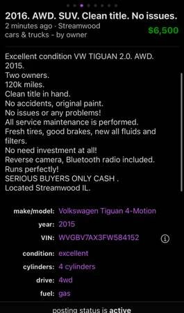2015 Volkswagen Tiguan - Image 10 of 13