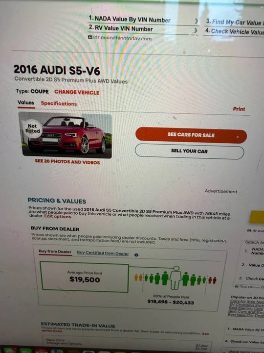 2016 Audi B8 S5 - Image 11 of 11