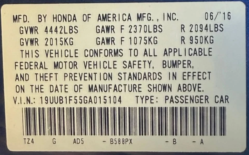2016 Acura TLX 1st Gen - Image 8 of 12