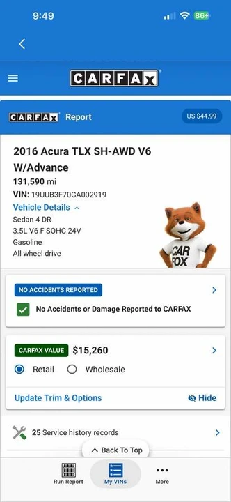 2016 Acura TLX 1st Gen - Image 20 of 20