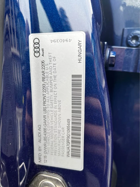 2016 Audi 8V A3 - Image 11 of 12