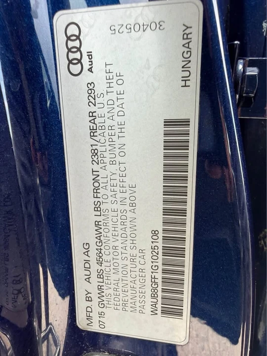 2016 Audi 8V A3 - Image 18 of 20