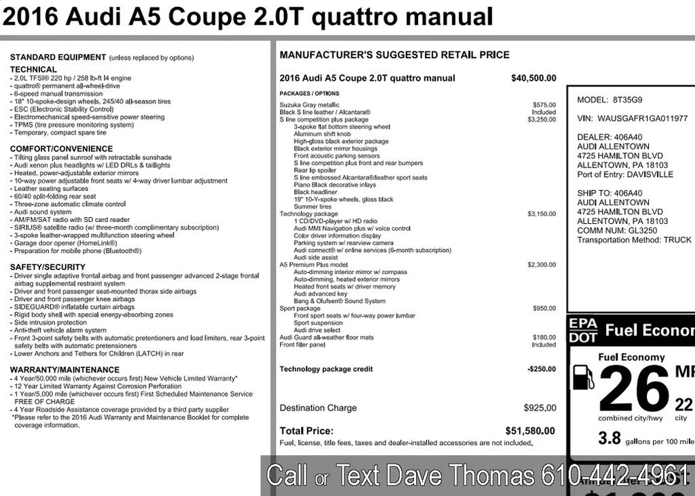 2016 Audi B8 A5 - Image 2 of 21