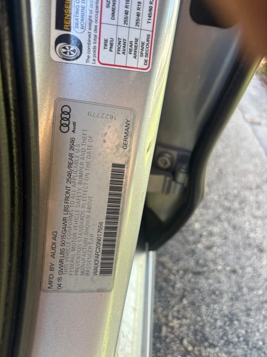 2016 Audi C7 A6 - Image 11 of 11