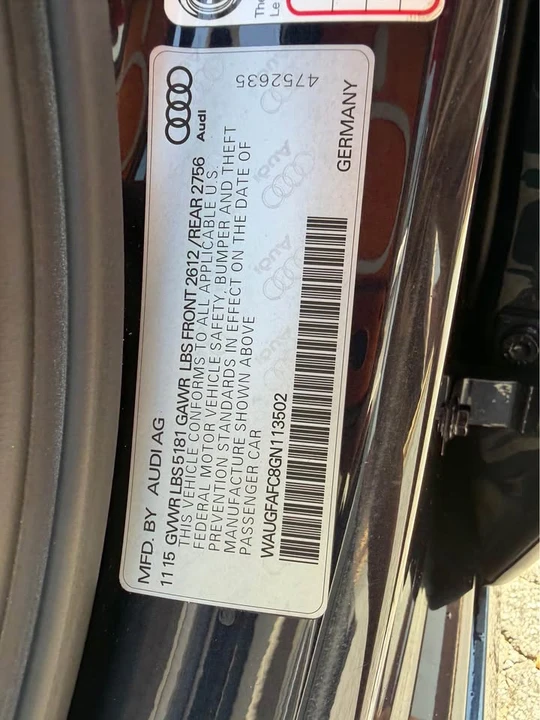 2016 Audi C7 A6 - Image 14 of 14