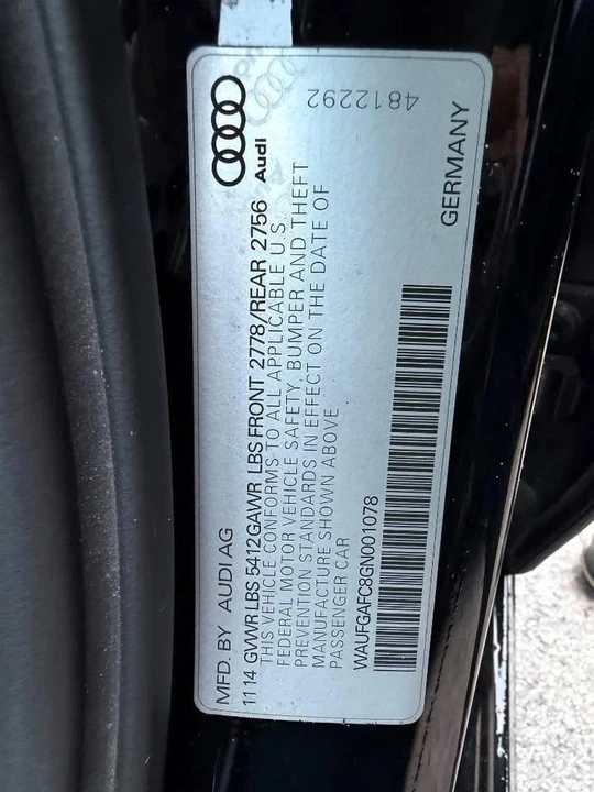 2016 Audi C7 A6 - Image 20 of 20