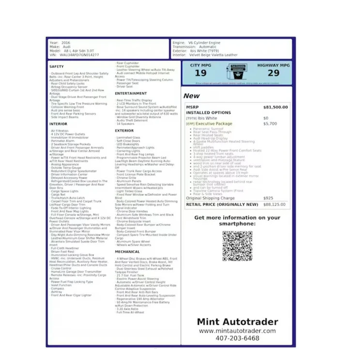 2016 Audi D4 A8 - Image 3 of 3
