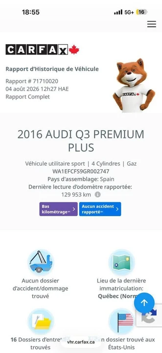 2016 Audi 8U Q3 - Image 15 of 15