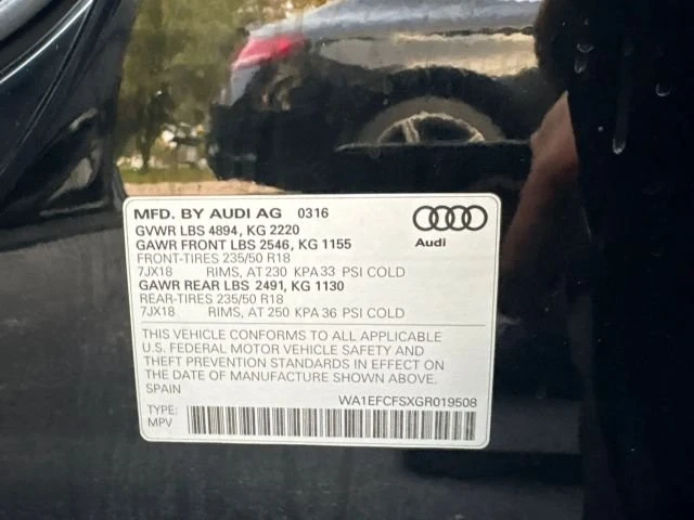 2016 Audi 8U Q3 - Image 16 of 20