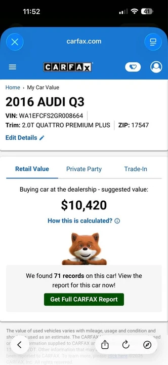 2016 Audi 8U Q3 - Image 17 of 18