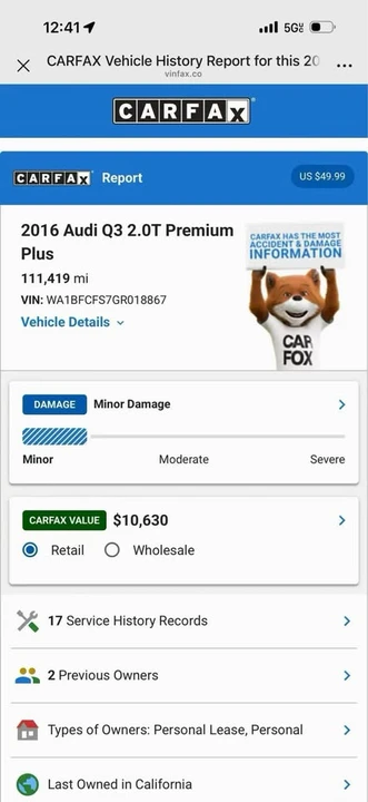 2016 Audi 8U Q3 - Image 4 of 4