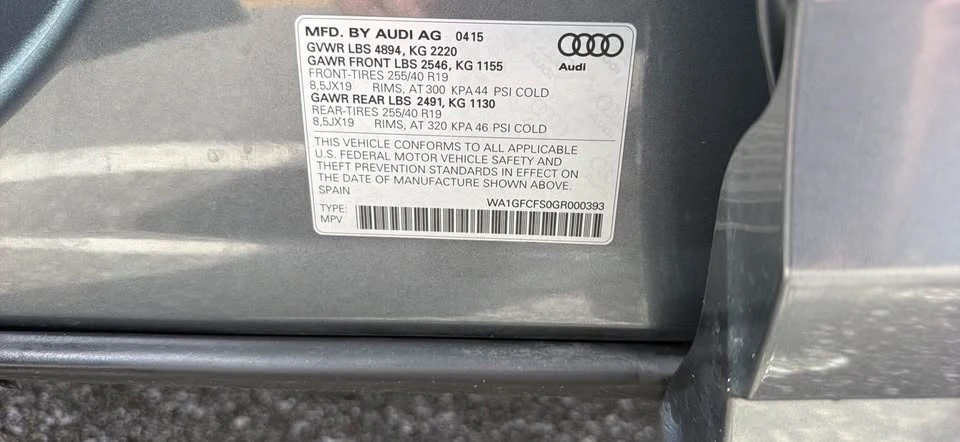 2016 Audi 8U Q3 - Image 20 of 20