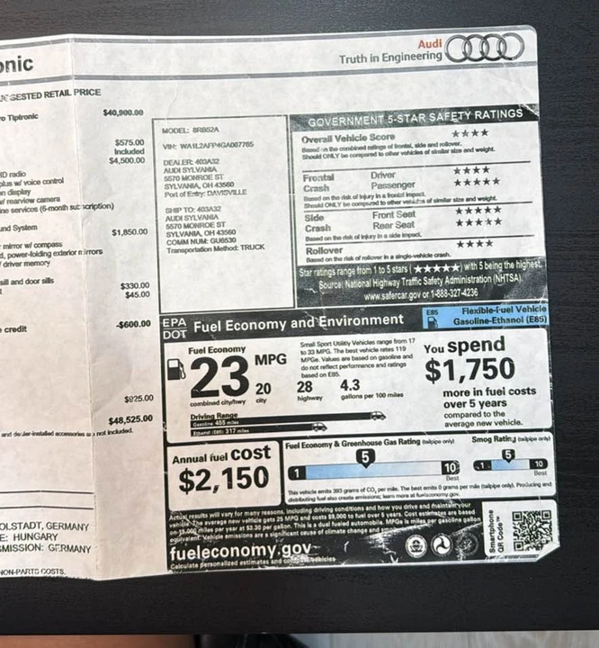 2016 Audi 8R Q5 - Image 15 of 15