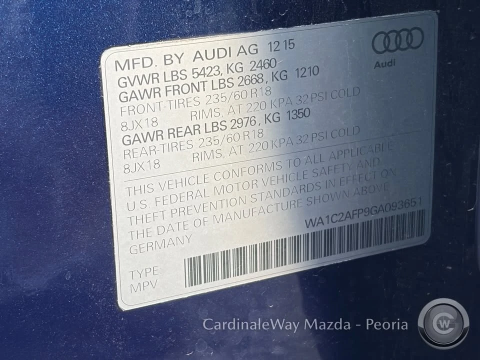 2016 Audi 8R Q5 - Image 17 of 20