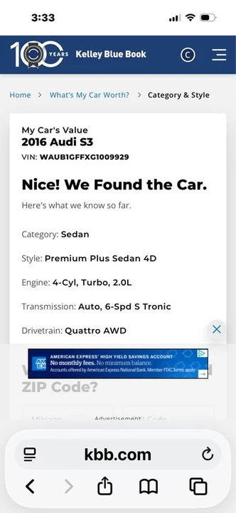 2016 Audi 8V S3 - Image 17 of 18