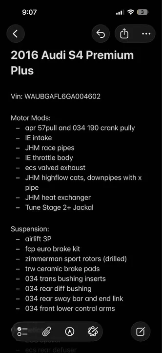 2016 Audi B8 S4 - Image 13 of 15