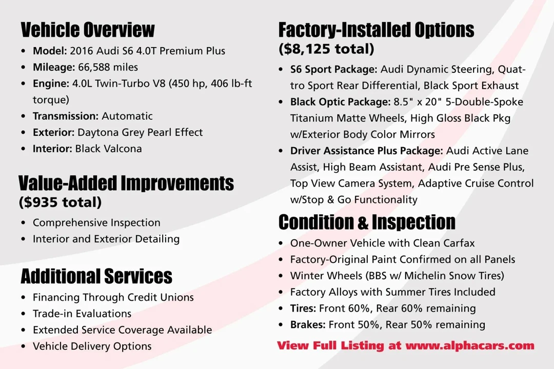 2016 Audi C7 S6 - Image 15 of 21