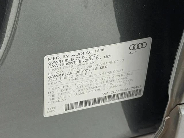 2016 Audi SQ5 - Image 22 of 22