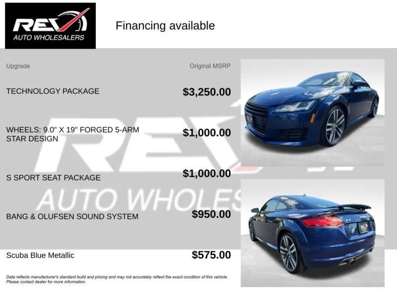 2016 Audi TT Mk3 - Image 6 of 12