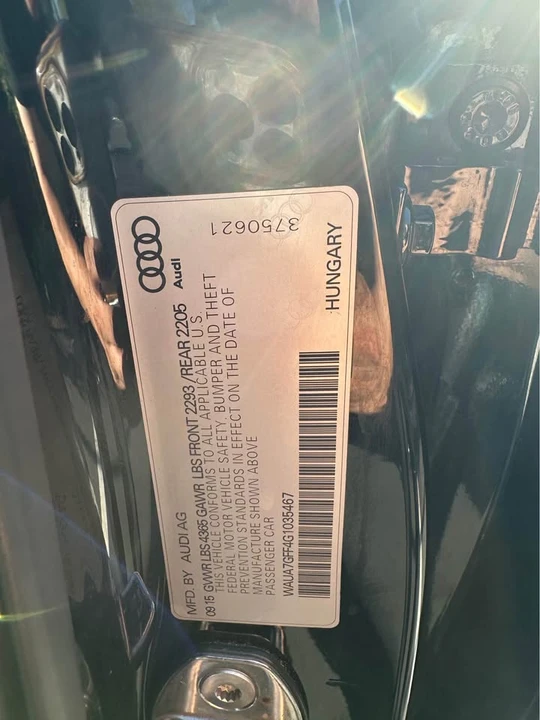 2016 Audi 8V A3 - Image 9 of 12