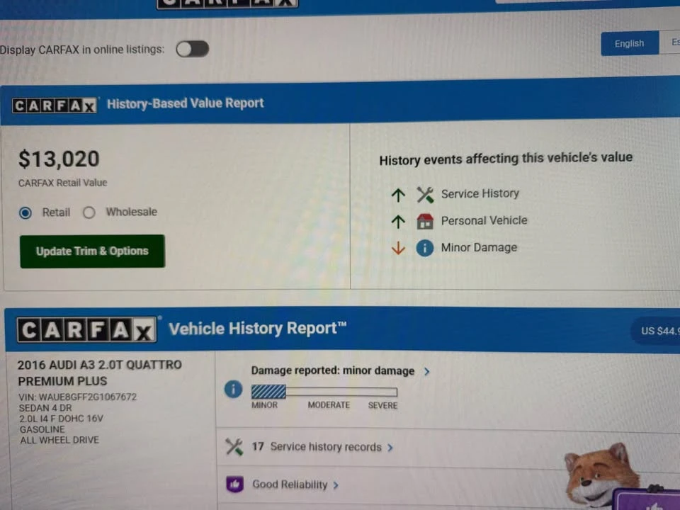 2016 Audi 8V A3 - Image 19 of 19