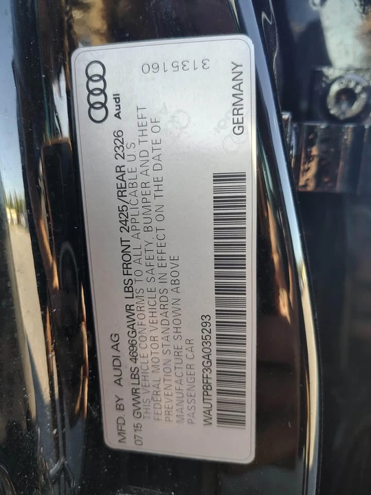 2016 Audi 8V A3 - Image 5 of 7