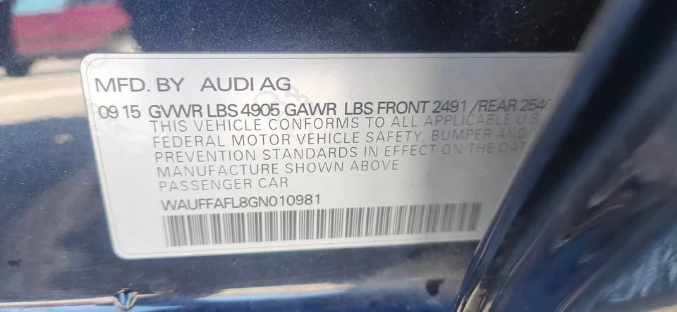 2016 Audi B8 A4 - Image 13 of 13