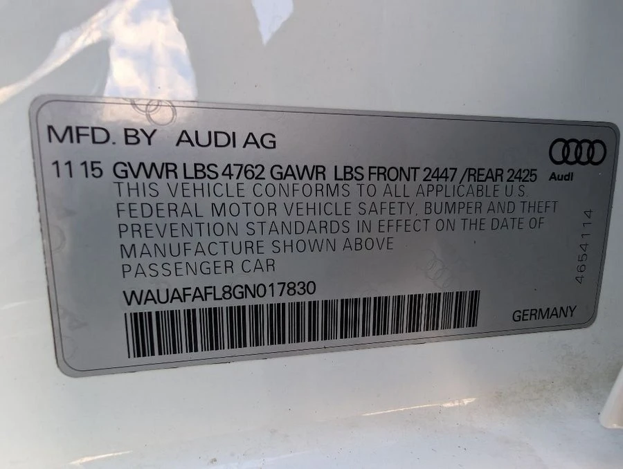 2016 Audi B8 A4 - Image 4 of 16