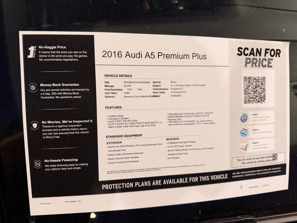 2016 Audi B8 A5 - Image 2 of 2